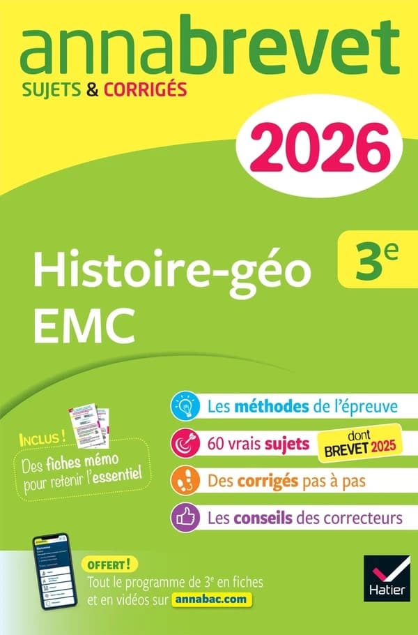 Histoire-géo EMC 3e : Sujets & Corrigés