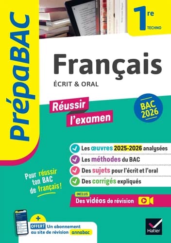 Français 1re Technologique : Ecrit & oral