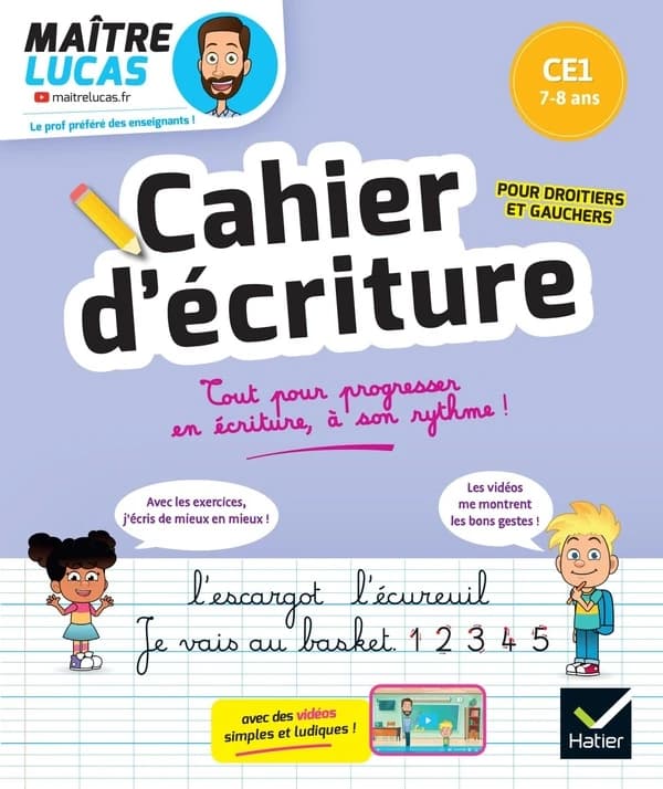 C'est simple avec Maître Lucas : Cahier d'écriture Maître Lucas ; CE1