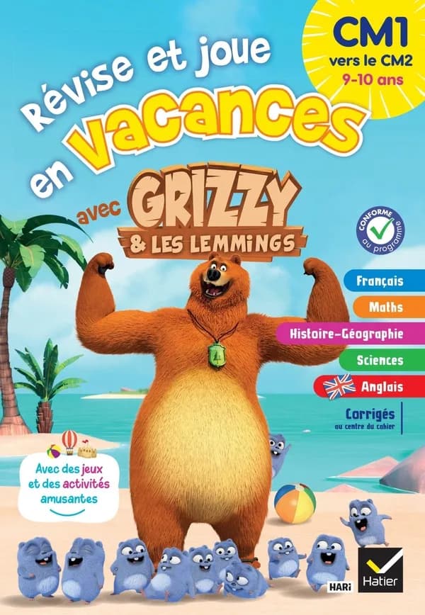Hatier vacances : Révise et joue en vacances avec Grizzy & les lemmings ; CM1 vers le CM2