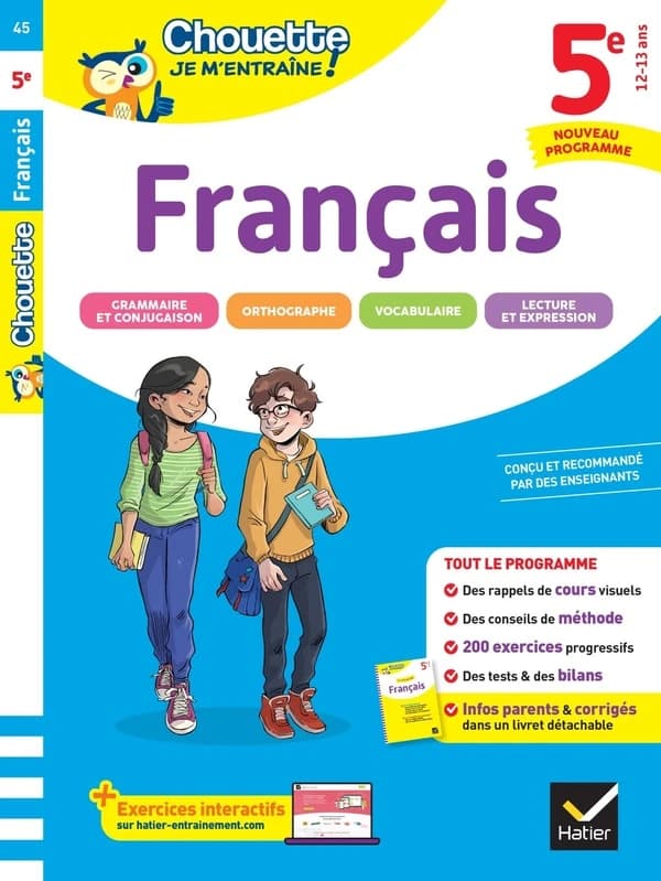 Chouette entraînement : Français ; 5e