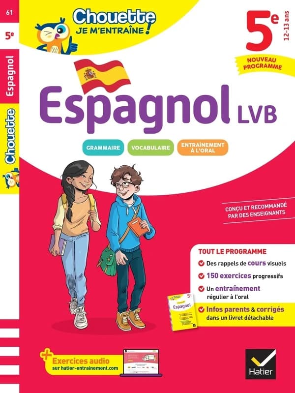 Chouette entraînement : Espagnol LVB ; 5e