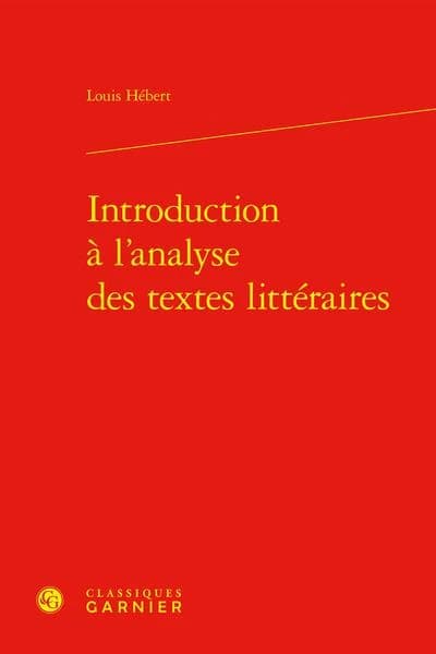 Introduction à l'analyse des textes littéraires