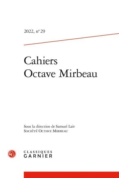Cahiers Octave Mirbeau. n°29