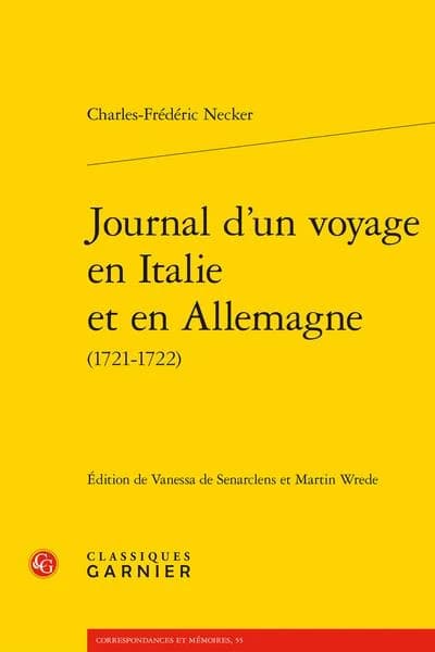 Journal d'un voyage en Italie et en Allemagne : 1721-1722