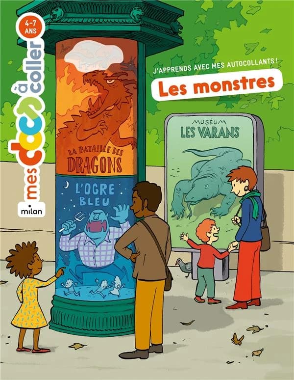 Les monstres : j'apprends avec mes autocollants !