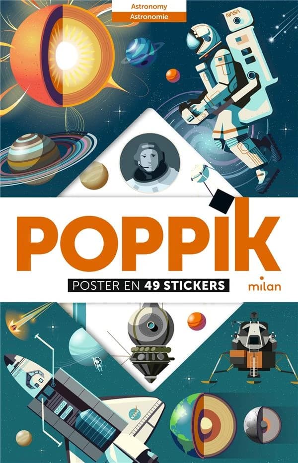 Poppik : astronomie - astrony : [Autocollant]