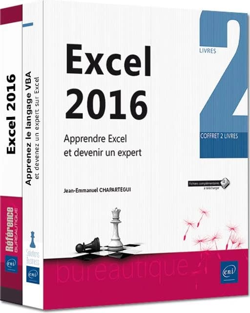 Excel 2016 ; coffret de 2 livres : apprendre Excel et devenir un expert