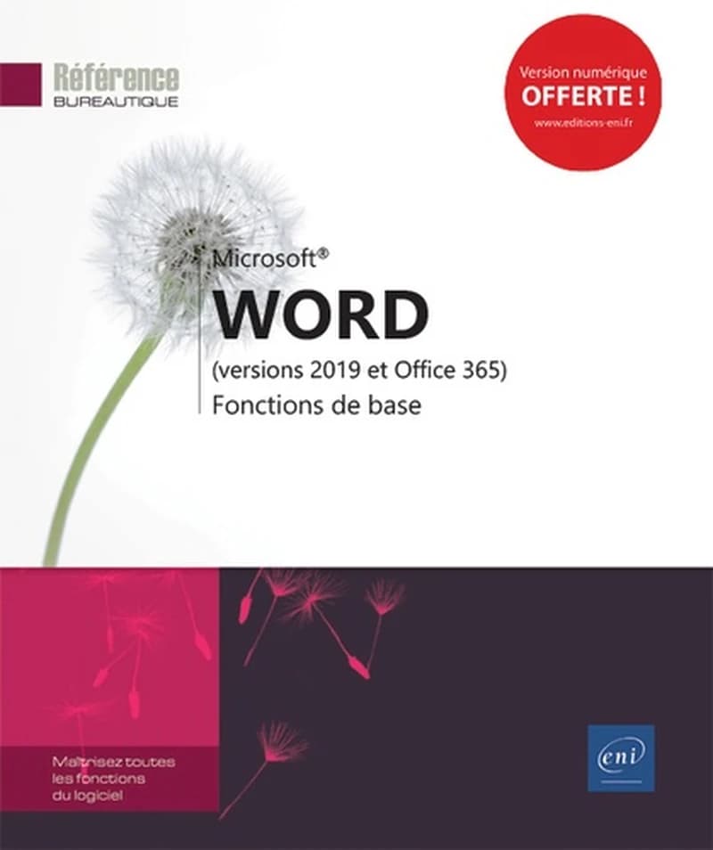 Word : versions 2019 et Office 365 : fonctions de base