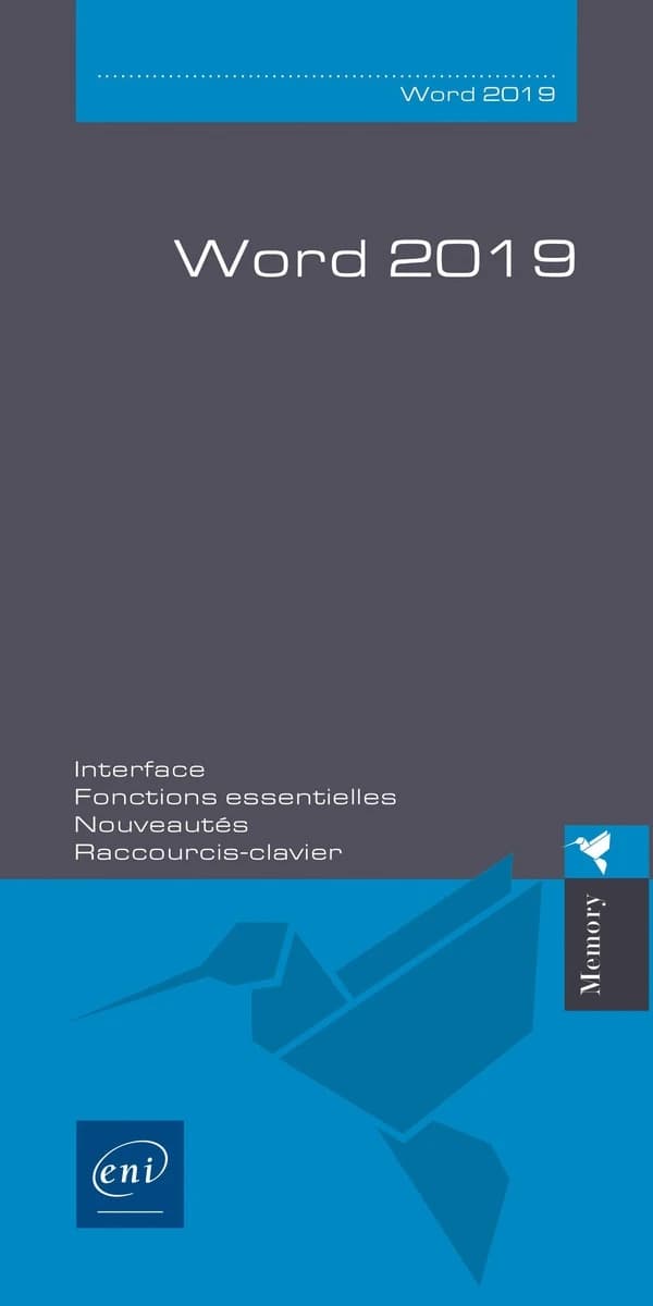 Word, versions 2019 et Office 365 ; dépliant