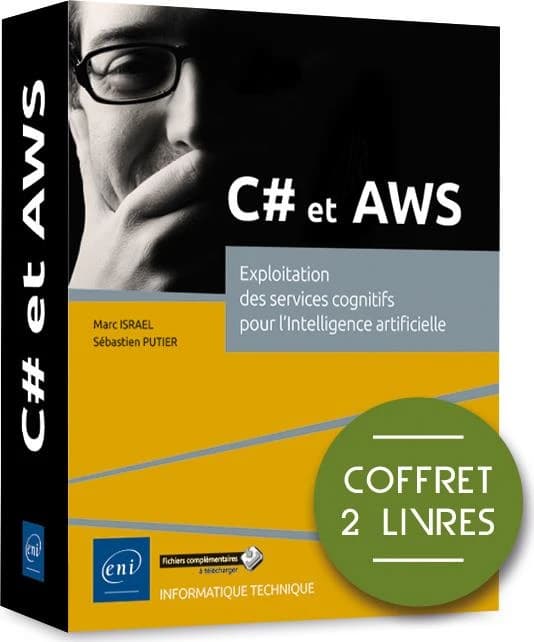 C# et AWS ; coffret de 2 livres : exploitation des services cognitifs pour l'intelligence artificielle