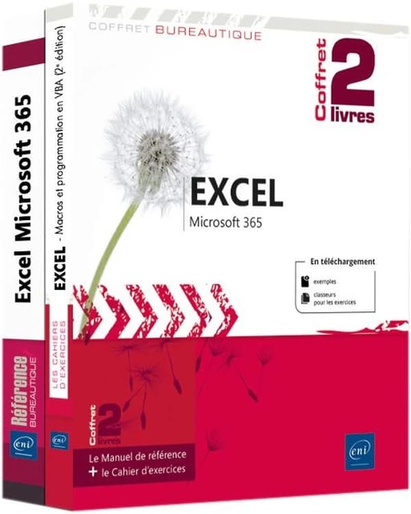 Excel Microsoft 365 : Coffret de 2 livres : Le manuel de référence + le cahier d'exercices sur les macros et la programmat