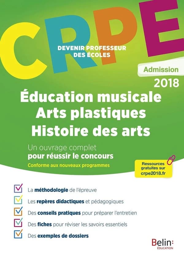 Éducation musicale, arts plastiques, histoire des arts : épreuve orale d'admission : conforme aux nouveaux programmes