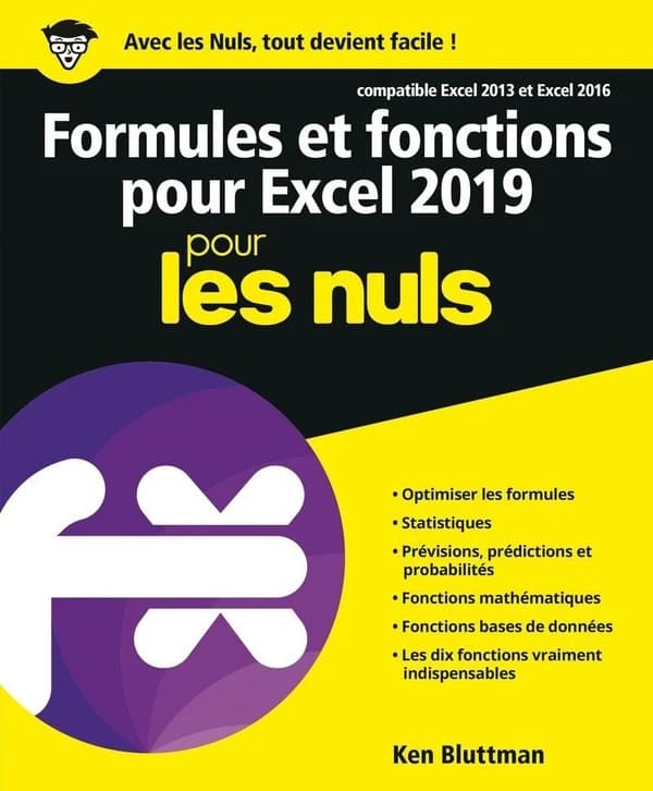 Formules & fonctions pour Excel 2019