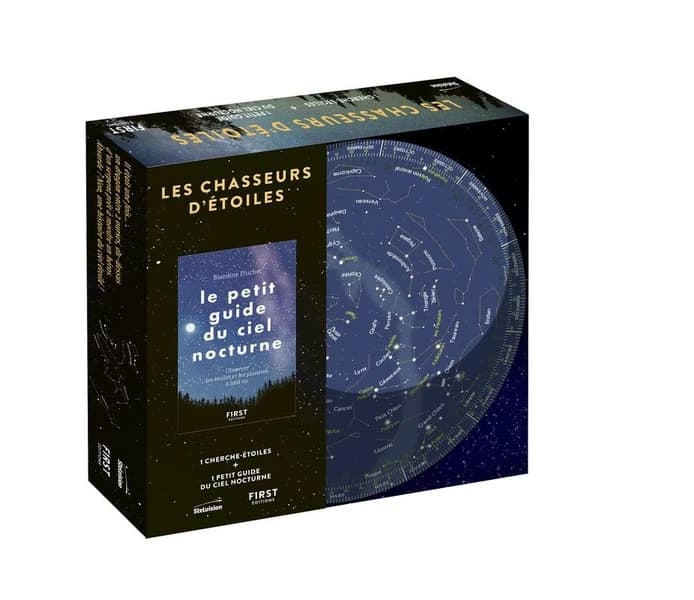Les chasseurs d'étoiles : le petit guide du ciel nocturne : le cherche-étoiles