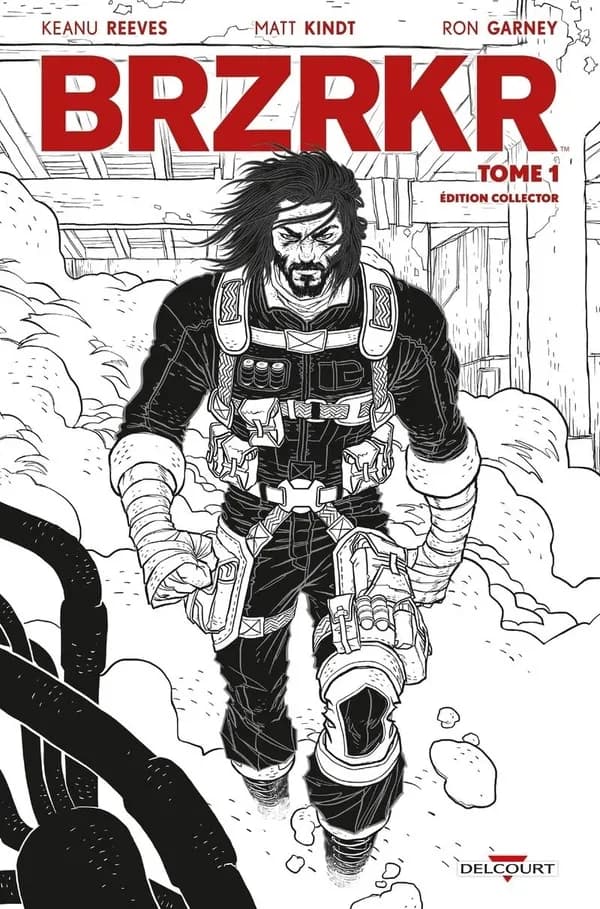 BRZRKR. Tome 1 (Éd. collector [en noir et blanc]) scénario, Keanu Reeves & Matt Kindt ; dessin, Ron Garney...