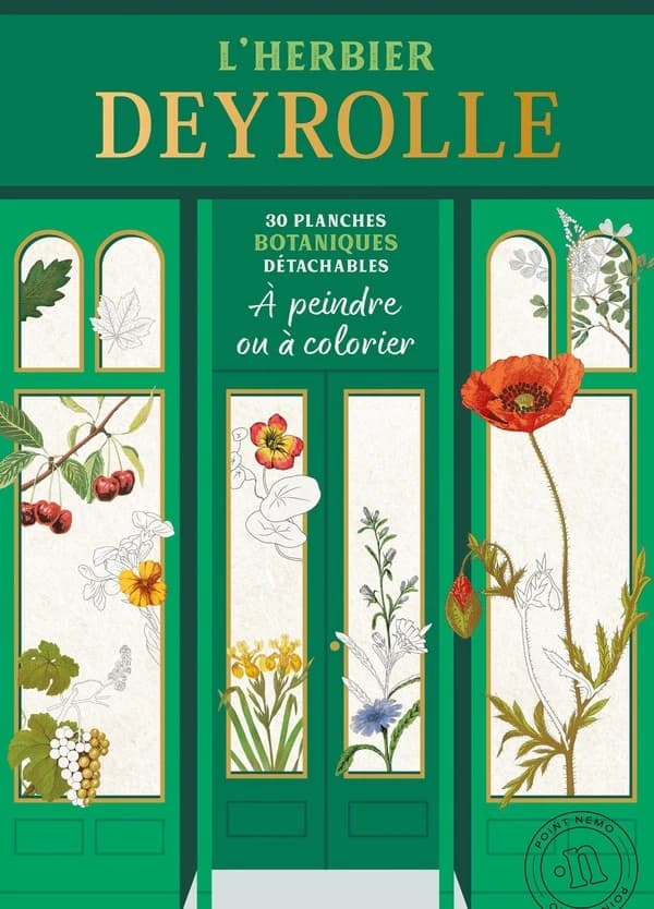 L'herbier Deyrolle à colorier : Livre de coloriage adulte, botanique, planches détachables, activités