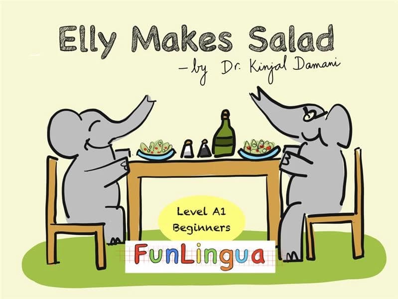 Elly makes salad