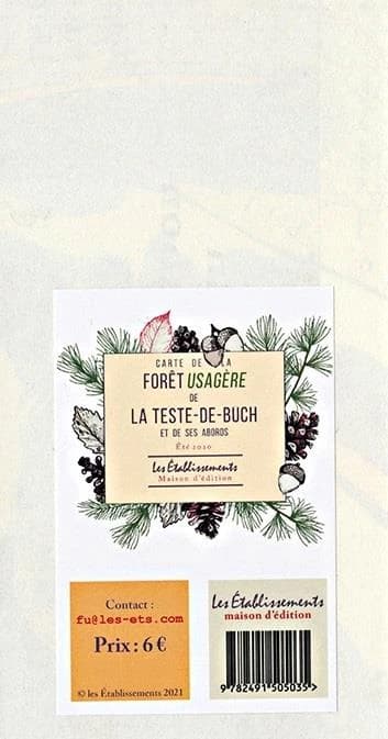 Carte de la forêt usagère de La Teste-de-Buch et des ses abords : été 2020