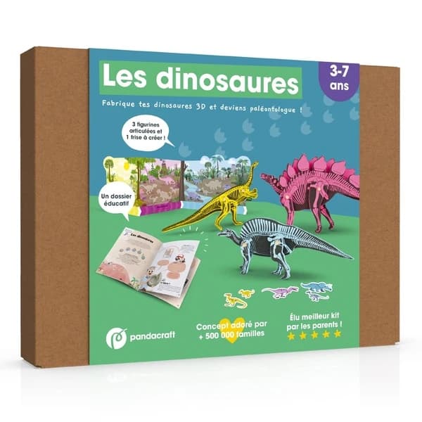 Les dinosaures : fabrique tes dinosaures 3D et deviens paléontologue !