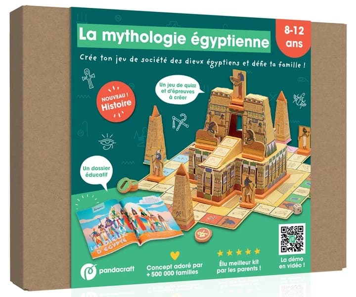 La mythologie égyptienne : Crée ton jeu de société des dieux égyptiens et défie ta famille !