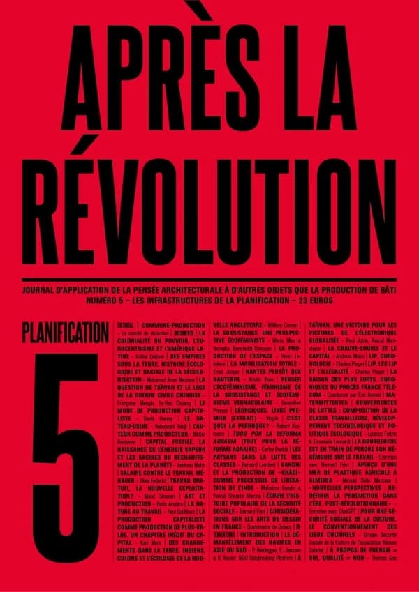 Après la révolution n.5 : Planification