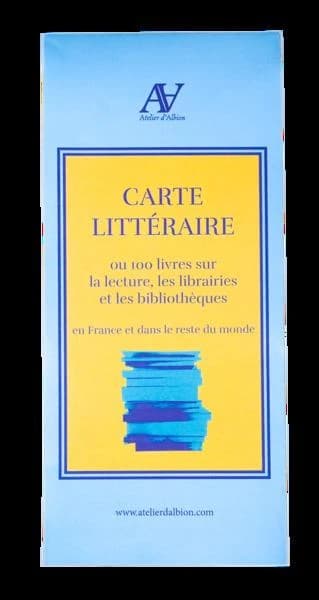 Carte littéraire ou 100 livres sur la lecture, les librairies et les bibliothèques en France et dans le reste du monde