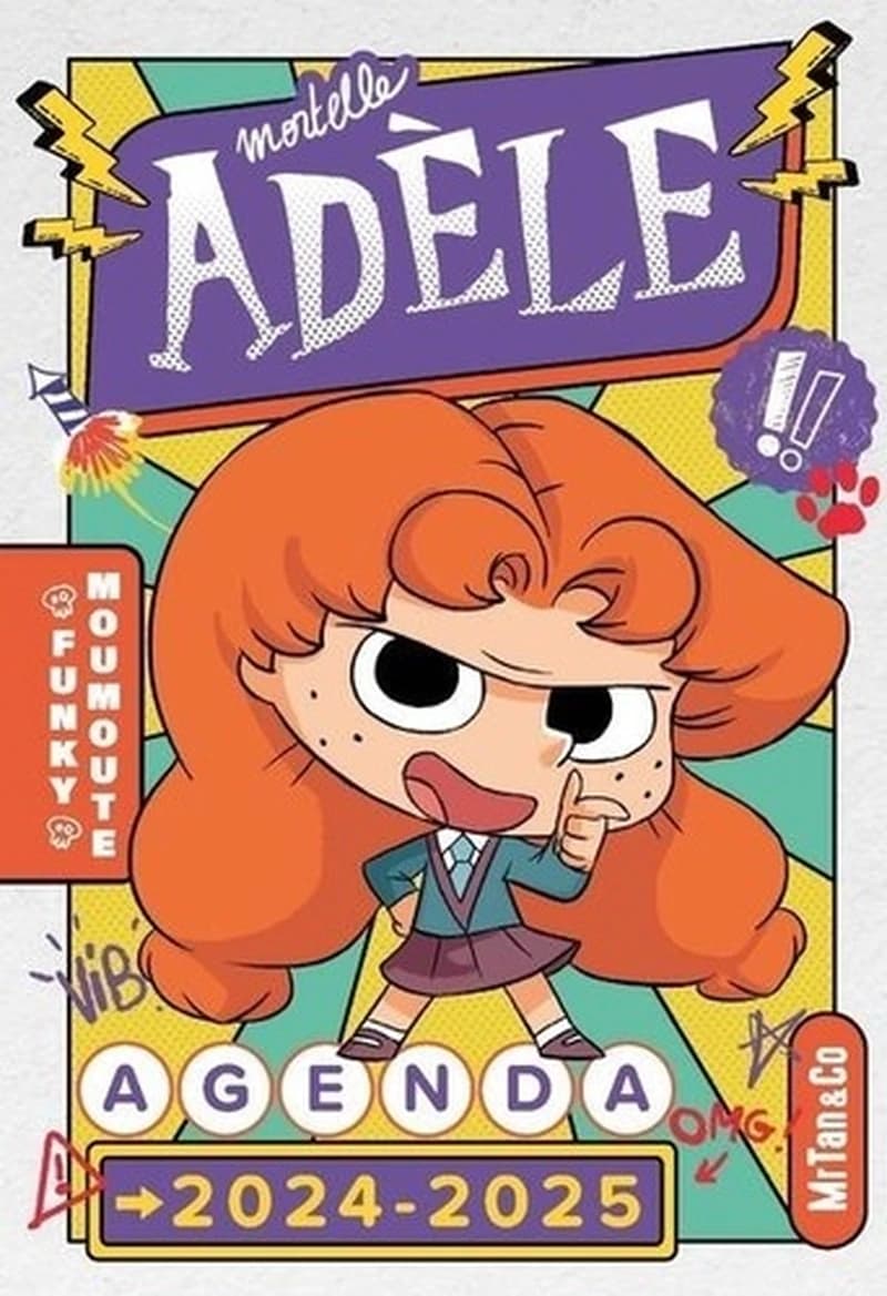 AGENDA SCOLAIRE MORTELLE ADELE 2024-2025