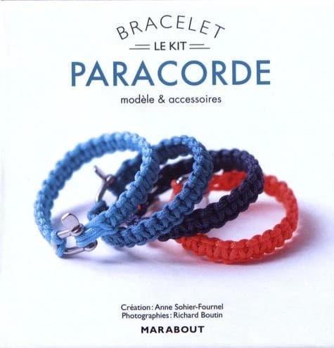 Bracelet paracorde : Modèle, technique et accessoire. Avec 2,60 m de paracorde, 1 manille