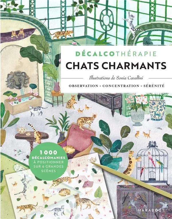 Chats charmants : cécalcothérapie : [Album à colorier]