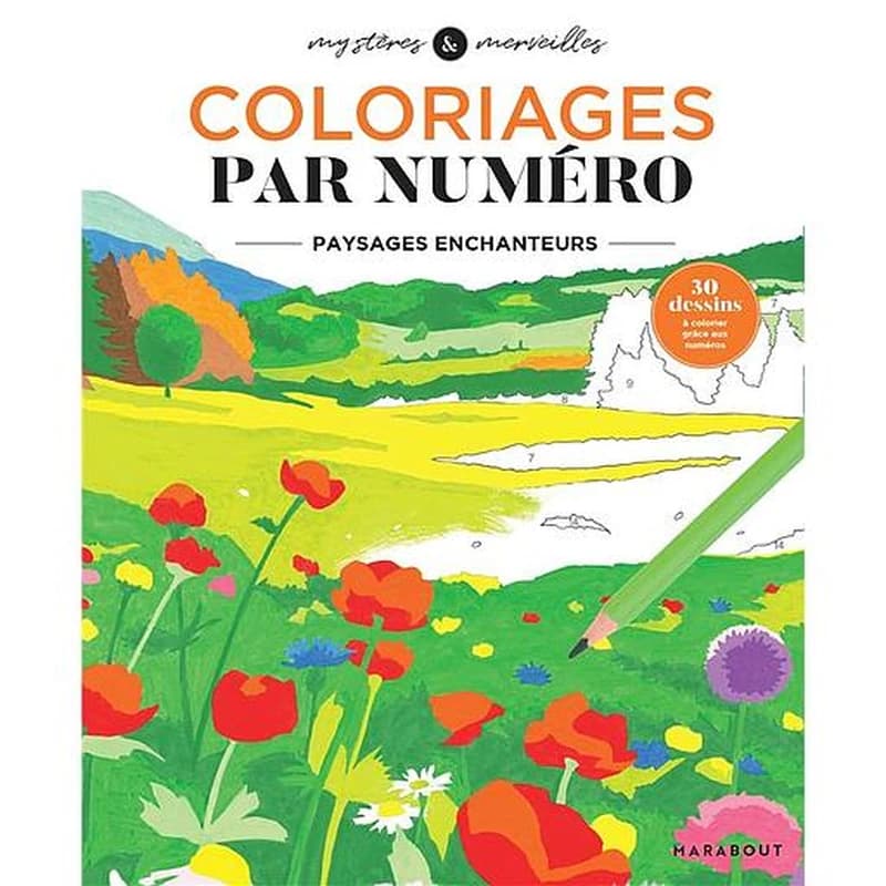 Coloriages par numéro : paysages enchanteurs : mystères & merveilles : 30 dessins à colorier grâce aux numéros : [Album à colorier]