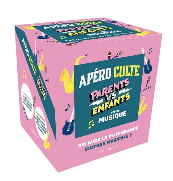 Mini-boîte apéro culte : parents vs enfants : spécial musique