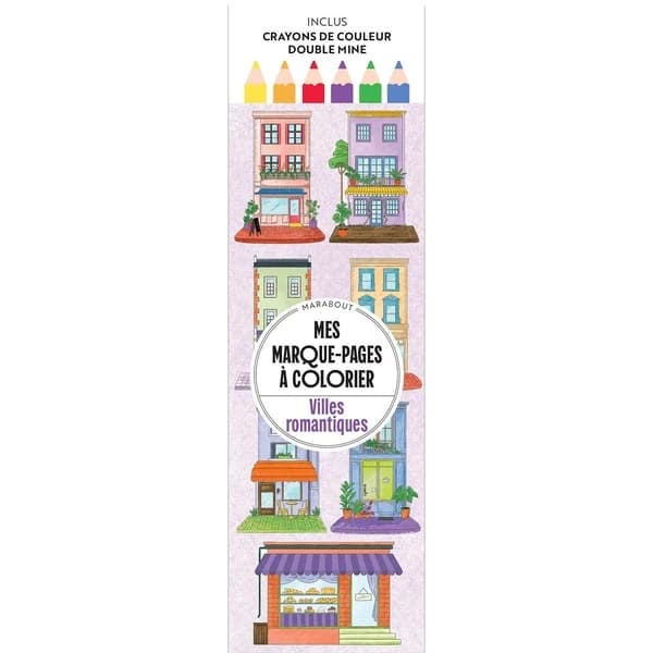 Mes marque-pages à colorier : Villes romantiques