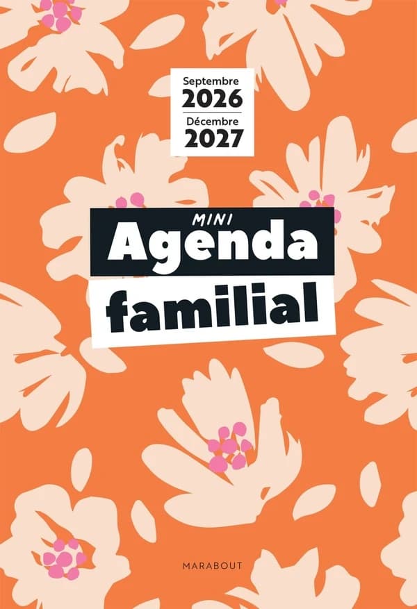Mini agenda familial : Septembre 2026 - décembre 2027