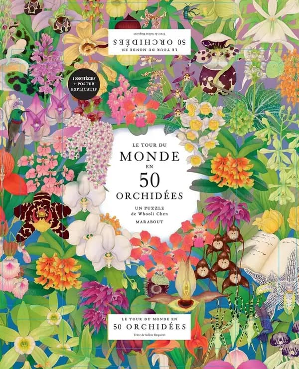 Le tour du monde en 50 orchidées : Puzzle