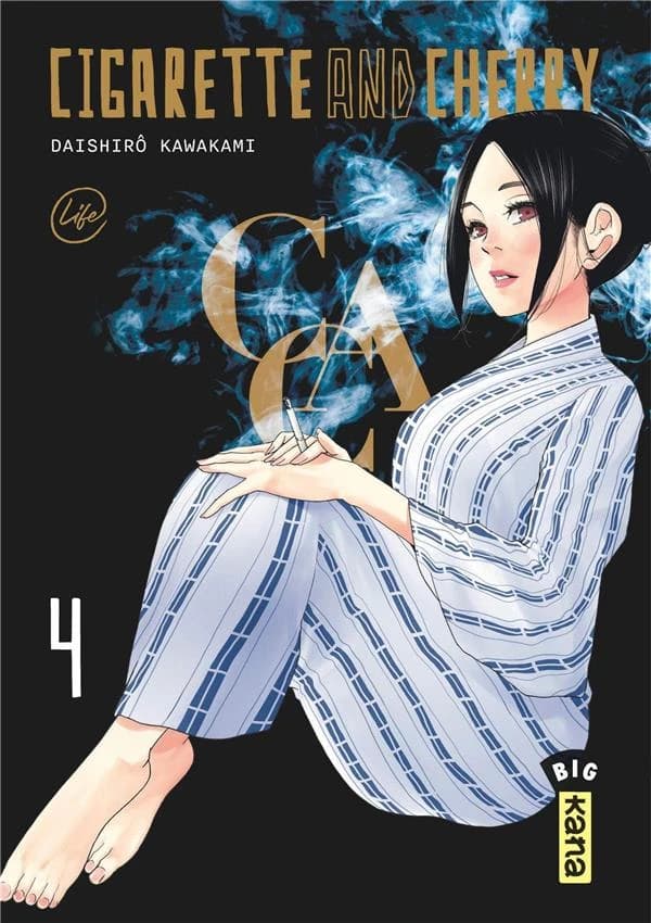 Cigarette and cherry. 4