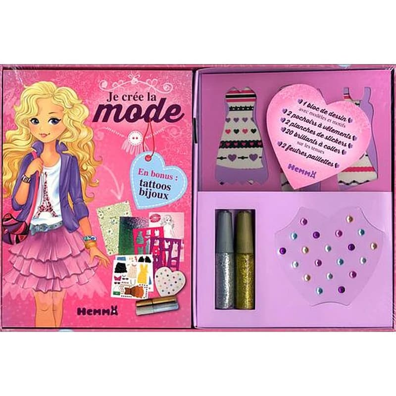Coffret je crée la mode - Avec tattoos bijoux