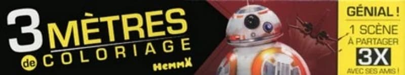 3 mètres de coloriage Star Wars