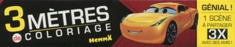 3 mètres de coloriage Cars 3