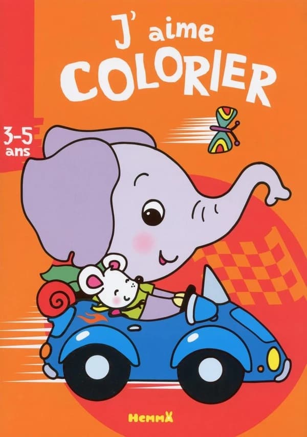 J'aime colorier : [l'éléphant] : 3-5 ans : [Album à colorier]