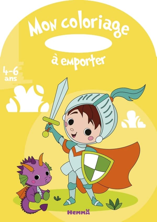 Mon coloriage à emporter : [chevalier] : 4-6 ans : [Album à colorier]