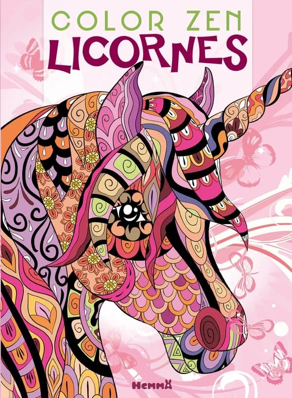 Color Zen : Licornes : [Album à colorier]