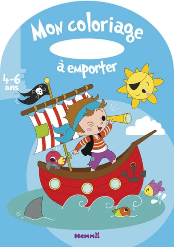 Mon coloriage à emporter : [pirates] : [Album à colorier]