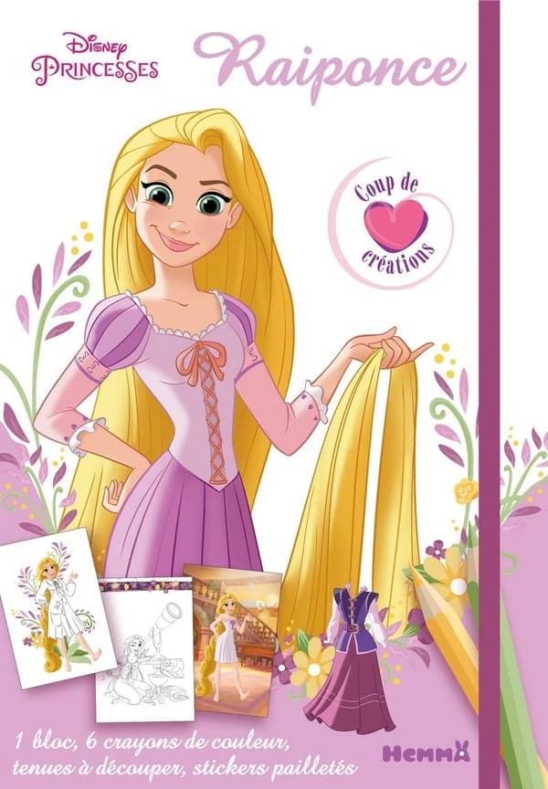 Raiponce : coup de coeur créations : Disney - Princesses : [Album à colorier]
