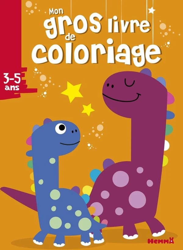 Mon gros livre de coloriage [dinosaures] : 3-5 ans : [Album à colorier]