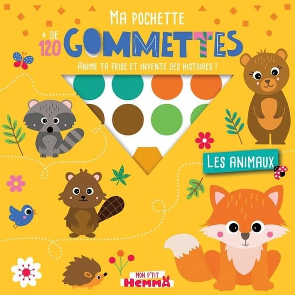 Ma pochette gommettes : les animaux : 120 gommettes : anime ta frise et invente des histoires ! : [Autocollant]