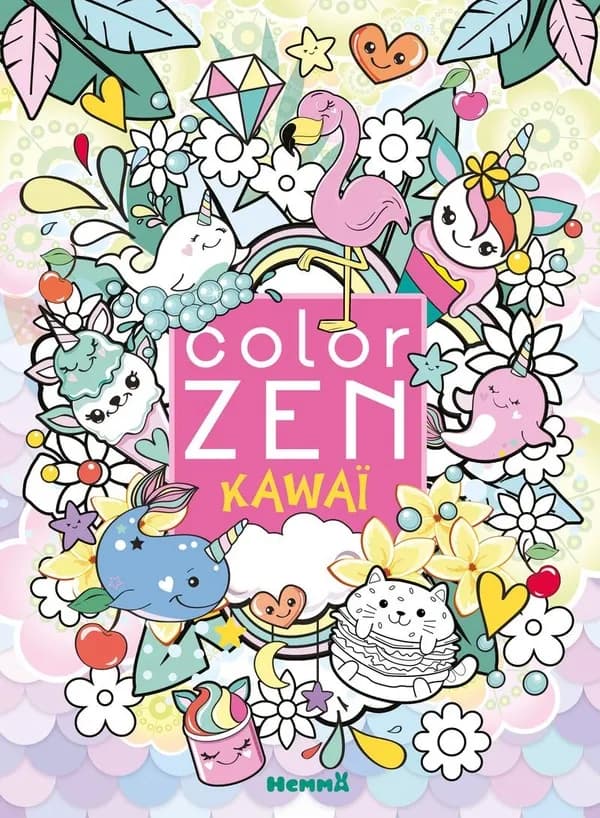 Color zen : Kawaï : [Album à colorier]