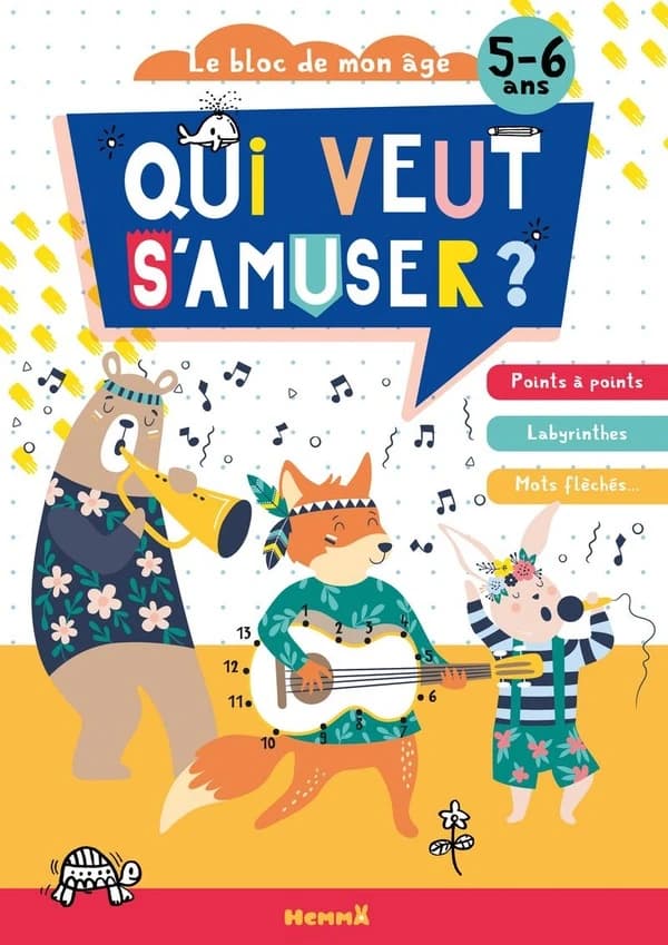 Le bloc de mon âge : qui veut s'amuser ? : 5-6 ans : [Album à colorier]