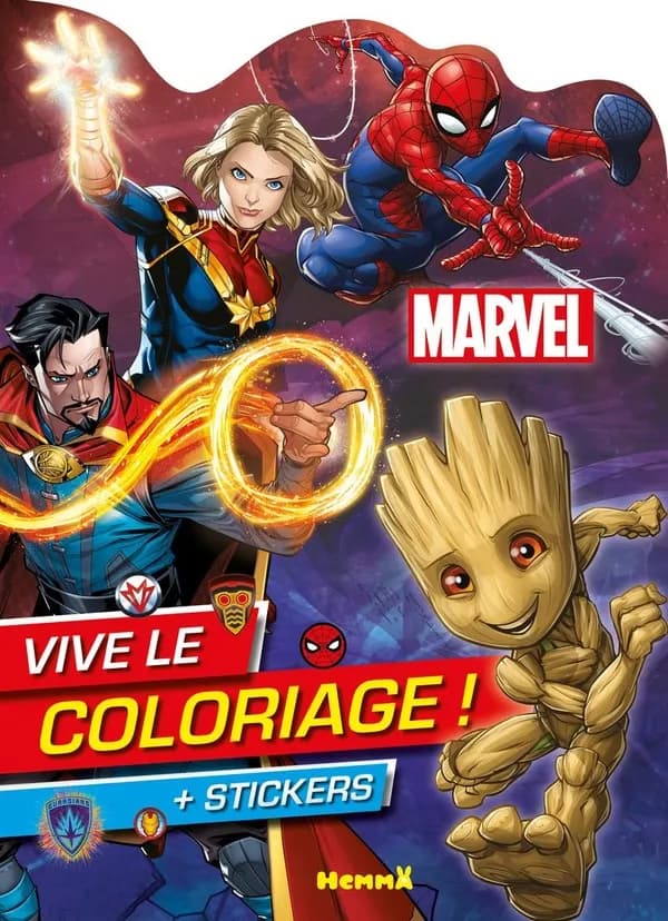 Vive le coloriage ! : Marvel : [Album à colorier]