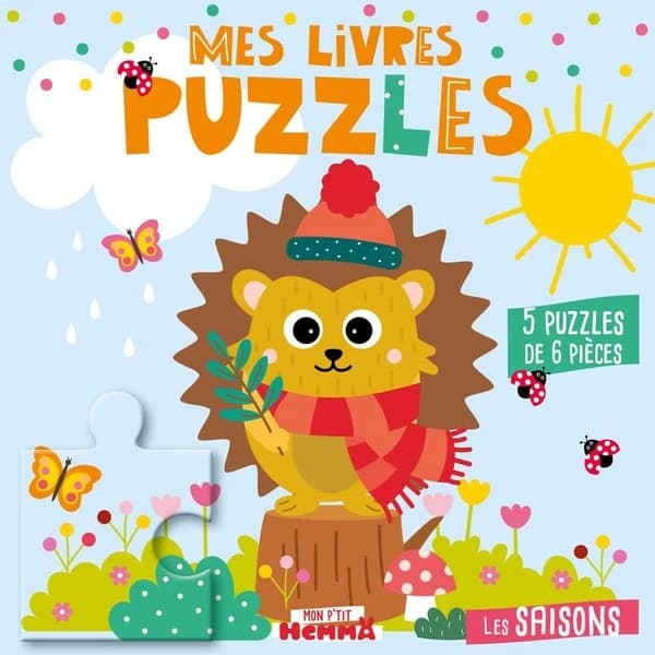 Les saisons : 5 puzzles de 6 pièces